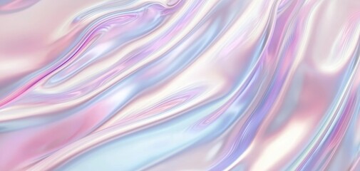 Seamless glowing holographic iridescent gradient waves, futuristic minimalist luxury pattern, sophisticated ultra-modern elegance