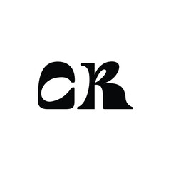 CR monogram logo design letter text name symbol monochrome logotype alphabet character simple logo