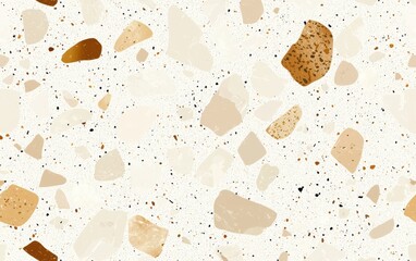 Seamless subtle terrazzo speckle texture in muted earth tones, refined minimalist high-end luxury pattern, sophisticated contemporary elegance