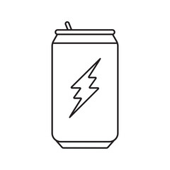 Obraz premium Energy drink icon. filled and line stroke icons
