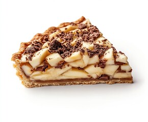 Tasty Apple Pie Slice with Crumbled Topping for Autumn Dessert Delights : Generative AI