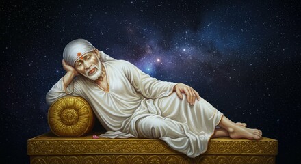 Sai Baba Indian God background