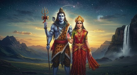 Fototapeta premium Lord shiva | Shivaratri | Maha Shivaratri | Mahadev