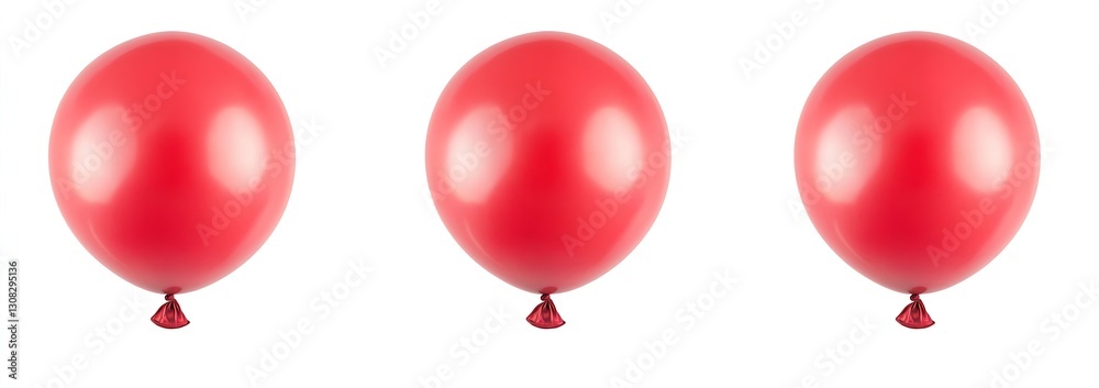 Poster single red balloons for minimalist and creative designs with simple and elegant styles : generative 