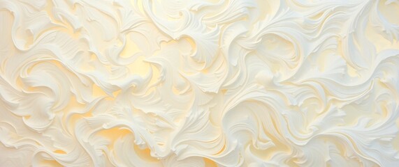 Milk wave Abstract border Luxury  background &ndash; Gold curve in Realistic 3D Rendering.