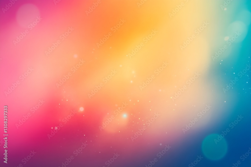 Poster vibrant colorful background with bright hues and soft bokeh effects for creative designs : generativ