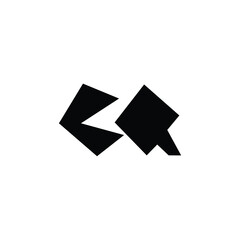 CQ monogram logo design letter text name symbol monochrome logotype alphabet character simple logo