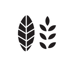 leaf glyph icon