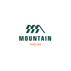 Dynamic Mountain Logo for Outdoor Adventure and Travel Branding