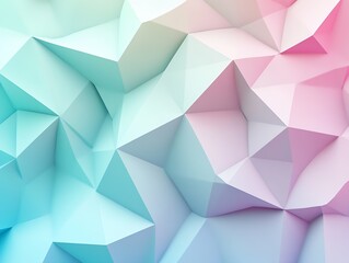 Fototapeta premium Abstract Geometric Background in Soft Blue and Pink Tones : Generative AI