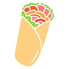 kebab food illustration