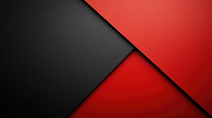 Red and Black Geometric Wall Art