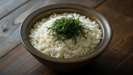 一碗米饭加小葱