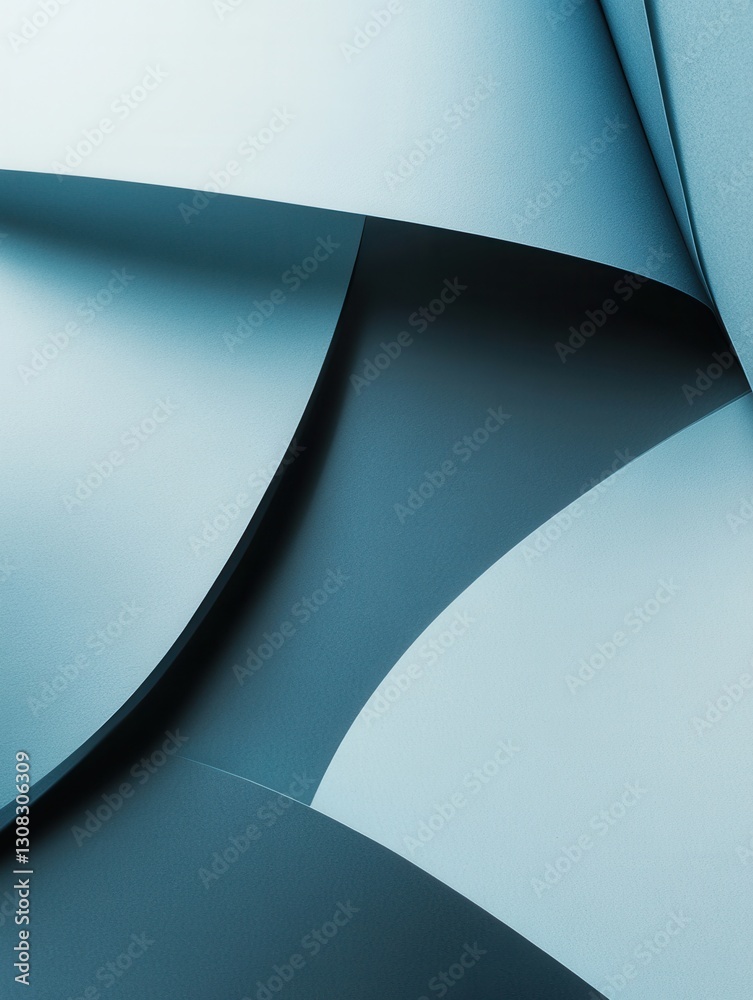 Poster Elegant paper art background with geometric shapes and muted tones for professional use in design projects Generative AI