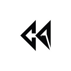 CQ monogram logo design letter text name symbol monochrome logotype alphabet character simple logo