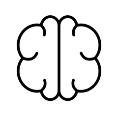 Human brain outline icon