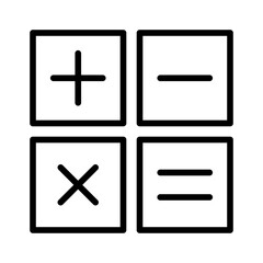 Obraz premium Calculationg outline icon