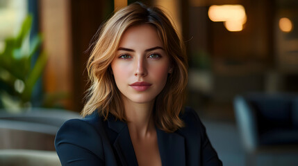 Obraz premium Contemporary Corporate Headshot generate by AI