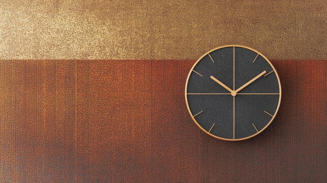A minimalist clock with multiple time zones, symbolizing asynchronous team communication, set against a smooth, gradient backdrop.
