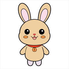 Chinese New Year kawaii animal vector illustration, Chinese Festival kawaii design