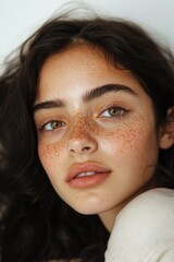 Girl with freckles