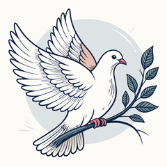 Obraz premium dove of peace vector