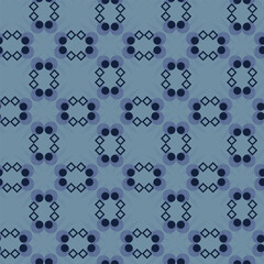 Textile motif seamless pattern. Abstract line shape geometric motif basic pattern continuous background. Man shirt all over print block. 