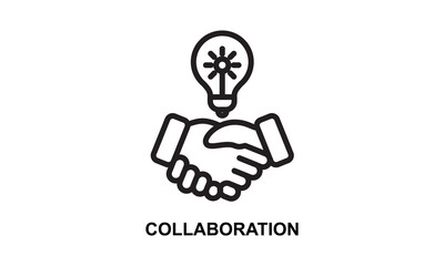 Collaboration Icon Isolated Vector Illustration
