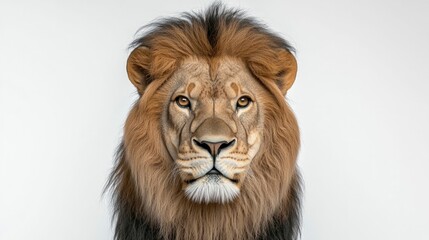 Fototapeta premium Majestic Male Lion Portrait Wildlife Animal King Jungle Nature Wild Cat African Pr