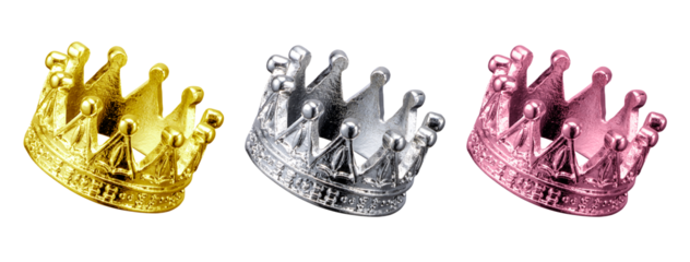 金、銀、銅の王冠