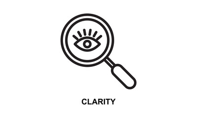Clarity Icon Isolated Vector Illustration