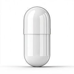 Close-up view of multiple white pills spilled on a clean surface depicting medication and health awareness