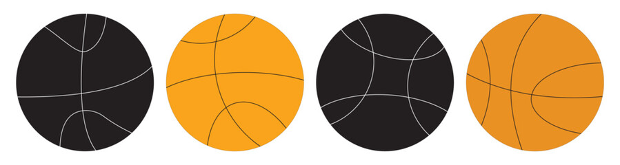 Dynamic Basketball Action Vector Illustrations