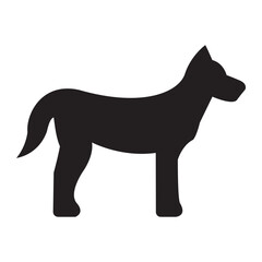 dog silhouette icon vector illustration design