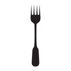 Fork silhouette icon vector illustration design