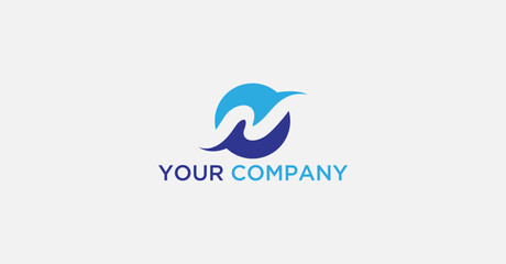 Letter N Minimal Logo