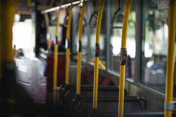 A cyclone day in a bus