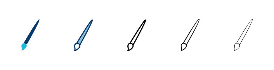 Paint icon vector isolated on white background. Paint brush vector icon. Paint roller icon