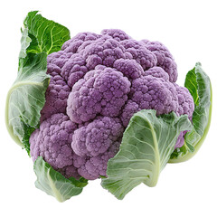 Cauliflower Purple isolated on transparent background, png