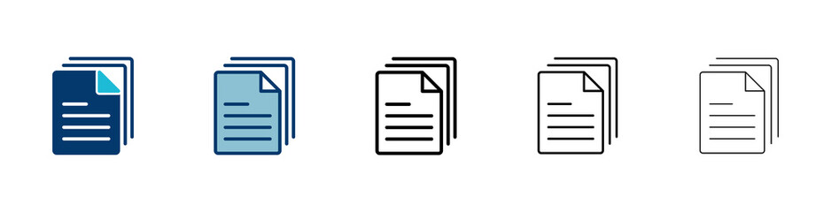 Fototapeta premium Document icon vector isolated on white background. Paper icon. File Icon