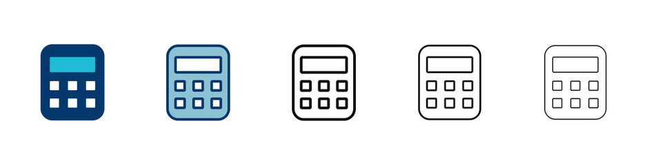 Calculator icon vector isolated on white background. Calculator vector icon. Accounting icon