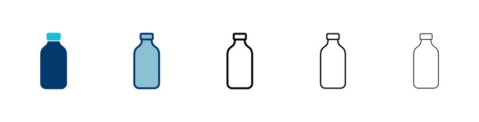 Bottle icon vector isolated on white background. Bottle vector icon