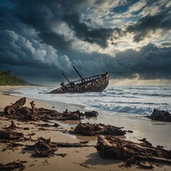 boat on the beach