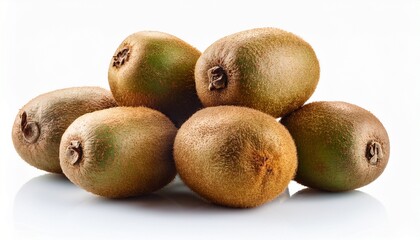 kiwi fruit on white background