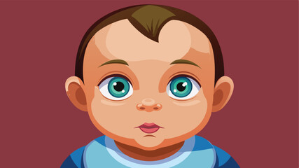 Obraz premium Chibi-style doll with oversized eyes and a tiny body