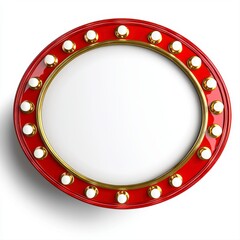 Obraz premium Bold red and gold circle design perfect for creative projects, logos, or artistic displays with a vibrant touch