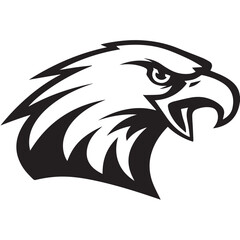 Eagle head vector illustration