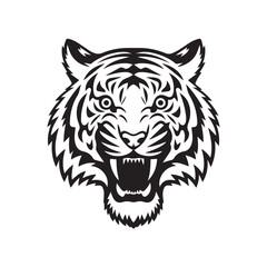 Tiger head vector illustration