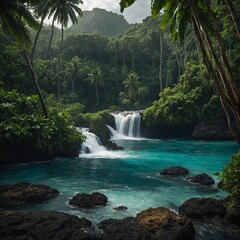 waterfall in thailand
