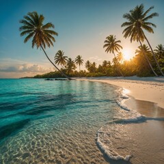 palm trees on the beach